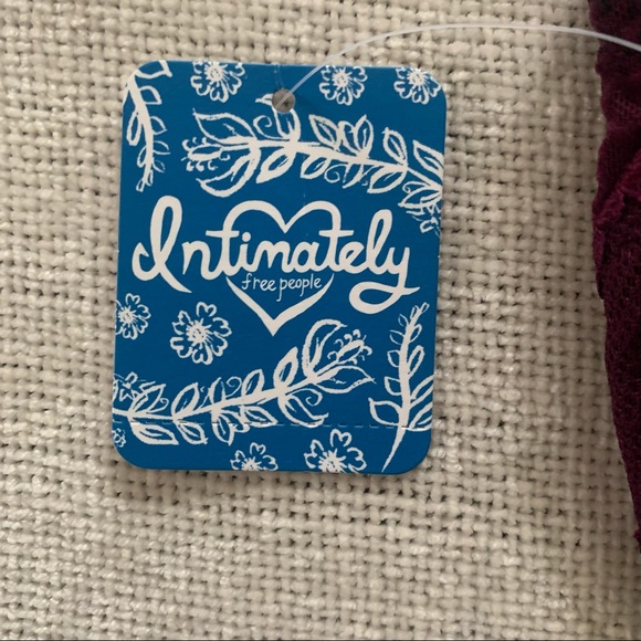 Free People bra racerback purple embroidered lacy bra Intimately NWT - Picture 5 of 7